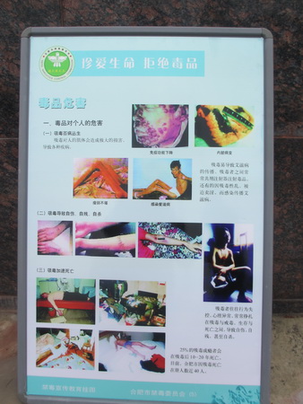 肥西中学举行禁毒图片展(图3)
