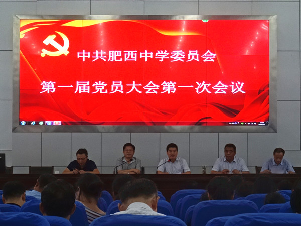 中共肥西中学委员会召开第一届党员大会(图1)