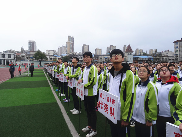 肥西中学第61届田径运动会隆重开幕(图4)