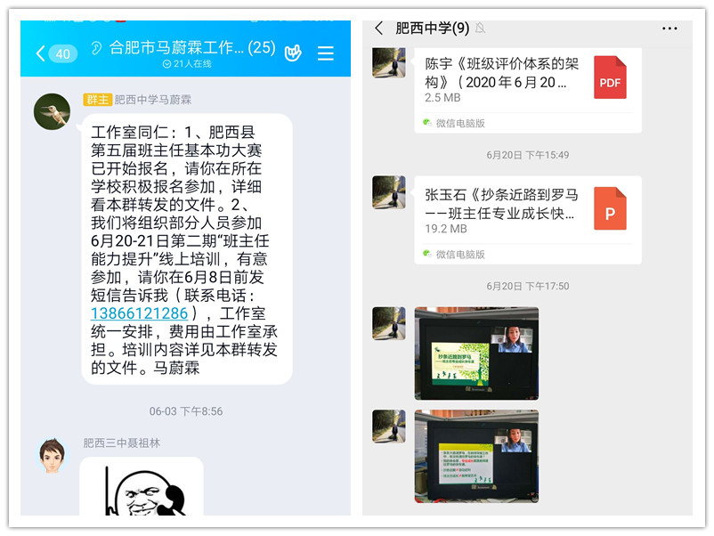 马蔚霖名班主任工作室组织“班主任能力提升”线上培训(图2)