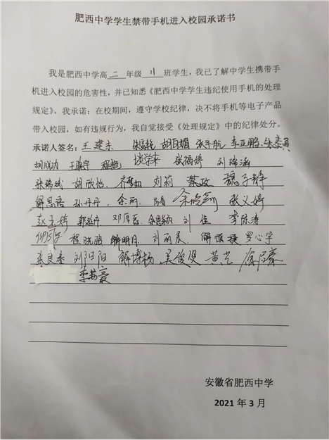 “禁止学生带手机”再动员——高二(11)班主题班会(图6)